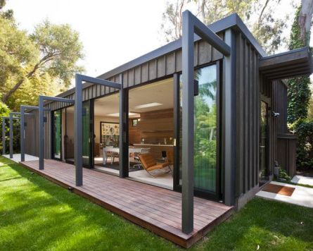 Grey Container Home